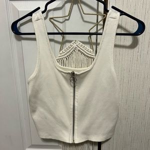 Target zip up tank top